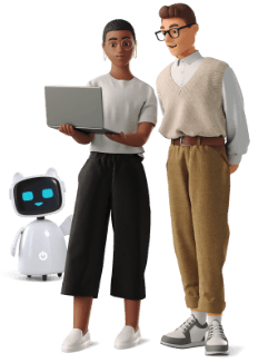 3d Business Woman Working